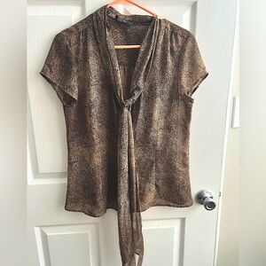 Leopard Print Top, Jones New York, Work Top